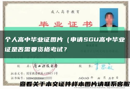 个人高中毕业证图片（申请SGU高中毕业证是否需要资格考试？缩略图