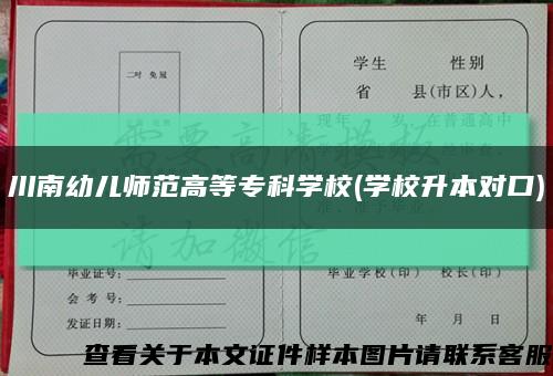川南幼儿师范高等专科学校(学校升本对口)缩略图
