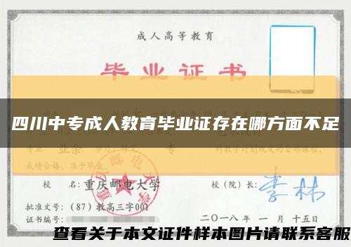 四川中专成人教育毕业证存在哪方面不足缩略图