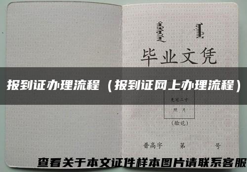 报到证办理流程（报到证网上办理流程）缩略图