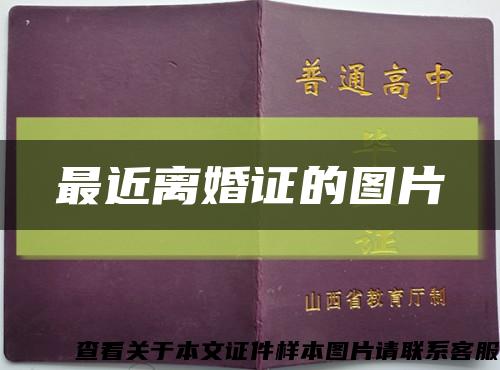 最近离婚证的图片缩略图