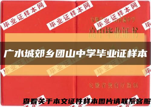 广水城郊乡团山中学毕业证样本缩略图