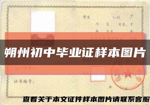 朔州初中毕业证样本图片缩略图