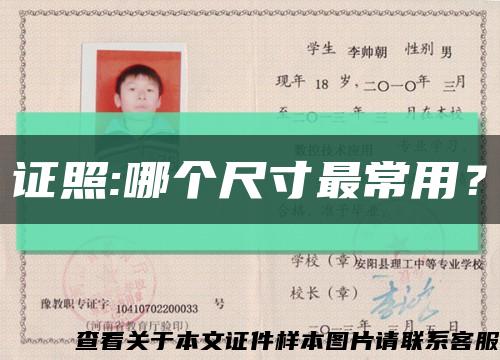 证照:哪个尺寸最常用？缩略图