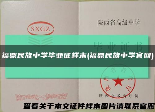 福鼎民族中学毕业证样本(福鼎民族中学官网)缩略图