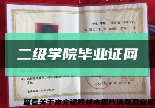 二级学院毕业证网缩略图