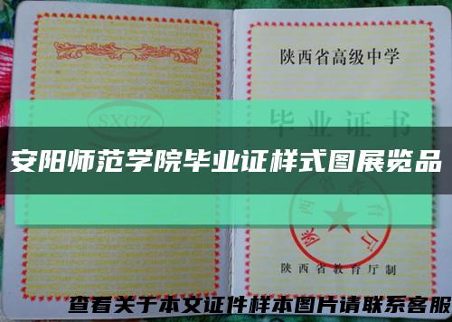 安阳师范学院毕业证样式图展览品缩略图
