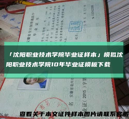 「沈阳职业技术学院毕业证样本」模拟沈阳职业技术学院10年毕业证模板下载缩略图