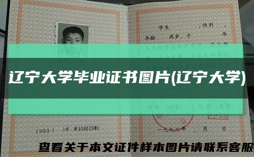 辽宁大学毕业证书图片(辽宁大学)缩略图