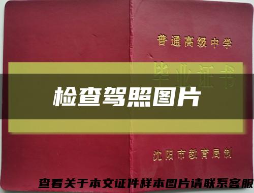 检查驾照图片缩略图