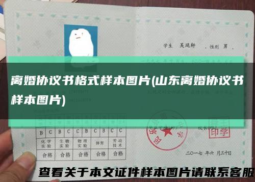 离婚协议书格式样本图片(山东离婚协议书样本图片)缩略图