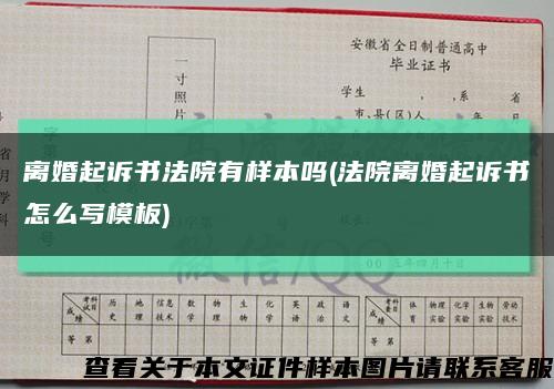 离婚起诉书法院有样本吗(法院离婚起诉书怎么写模板)缩略图