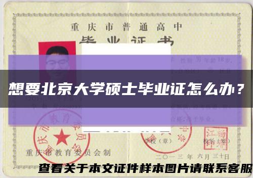想要北京大学硕士毕业证怎么办？缩略图