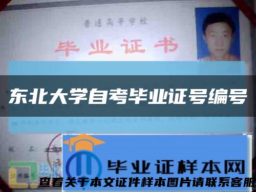 东北大学自考毕业证号编号缩略图