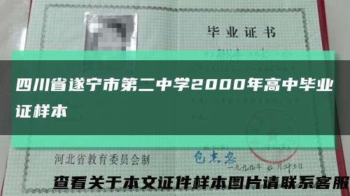四川省遂宁市第二中学2000年高中毕业证样本缩略图