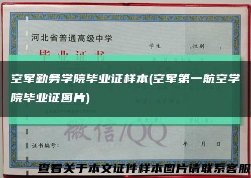 空军勤务学院毕业证样本(空军第一航空学院毕业证图片)缩略图