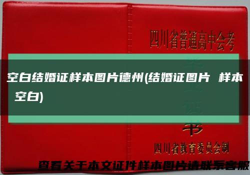 空白结婚证样本图片德州(结婚证图片 样本 空白)缩略图