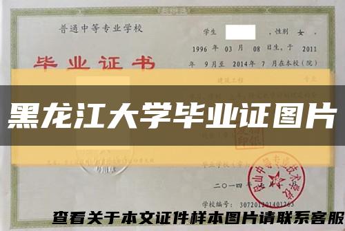 黑龙江大学毕业证图片缩略图