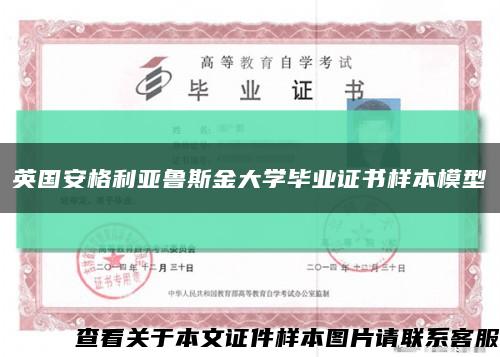英国安格利亚鲁斯金大学毕业证书样本模型缩略图