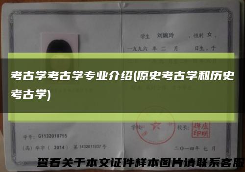 考古学考古学专业介绍(原史考古学和历史考古学)缩略图