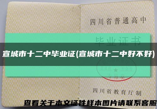 宣城市十二中毕业证(宣城市十二中好不好)缩略图