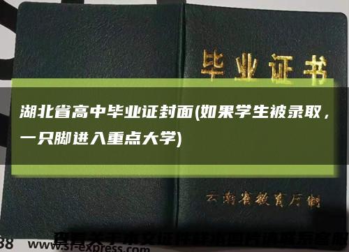 湖北省高中毕业证封面(如果学生被录取，一只脚进入重点大学)缩略图