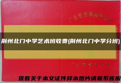荆州北门中学艺术班收费(荆州北门中学分班)缩略图