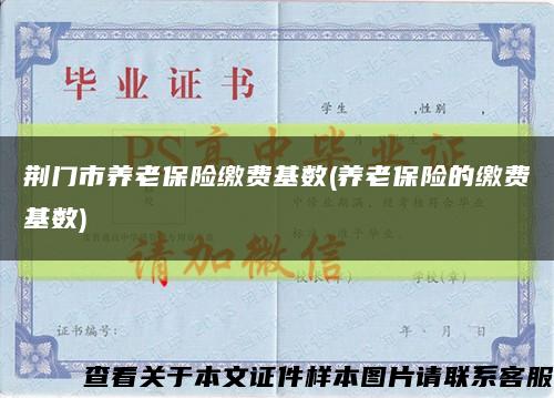 荆门市养老保险缴费基数(养老保险的缴费基数)缩略图