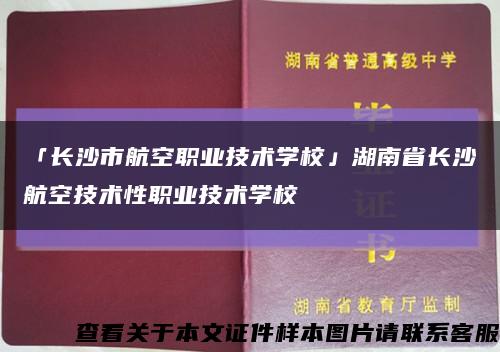 「长沙市航空职业技术学校」湖南省长沙航空技术性职业技术学校缩略图