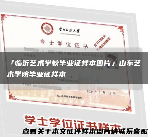 「临沂艺术学校毕业证样本图片」山东艺术学院毕业证样本缩略图