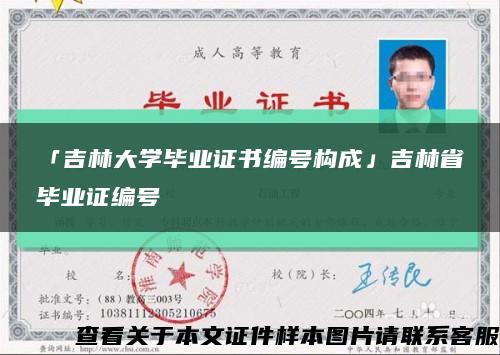 「吉林大学毕业证书编号构成」吉林省毕业证编号缩略图