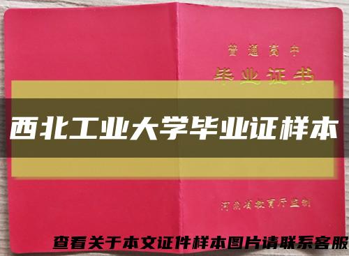 西北工业大学毕业证样本缩略图