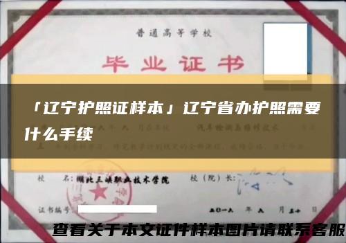 「辽宁护照证样本」辽宁省办护照需要什么手续缩略图