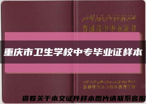 重庆市卫生学校中专毕业证样本缩略图