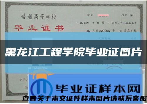黑龙江工程学院毕业证图片缩略图