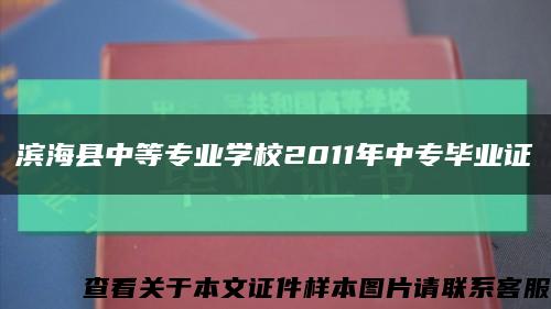 滨海县中等专业学校2011年中专毕业证缩略图
