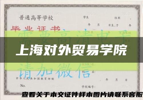 上海对外贸易学院缩略图