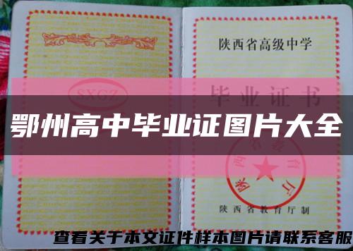 鄂州高中毕业证图片大全缩略图