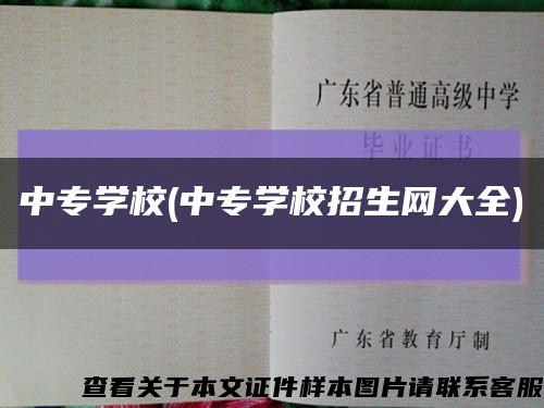 中专学校(中专学校招生网大全)缩略图