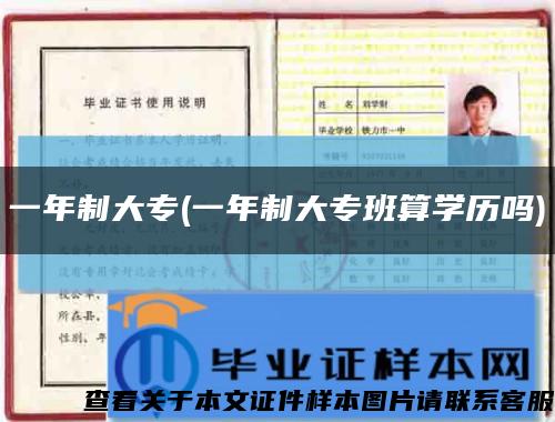 一年制大专(一年制大专班算学历吗)缩略图