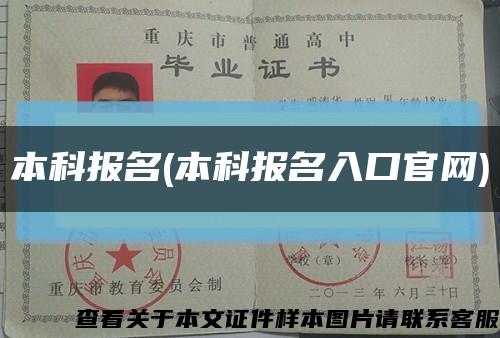 本科报名(本科报名入口官网)缩略图