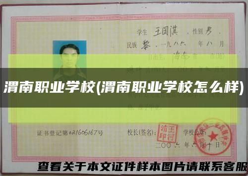 渭南职业学校(渭南职业学校怎么样)缩略图