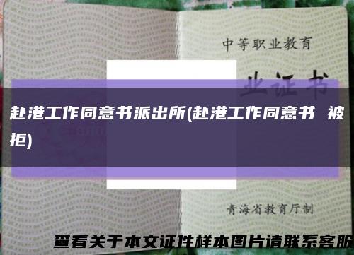 赴港工作同意书派出所(赴港工作同意书 被拒)缩略图