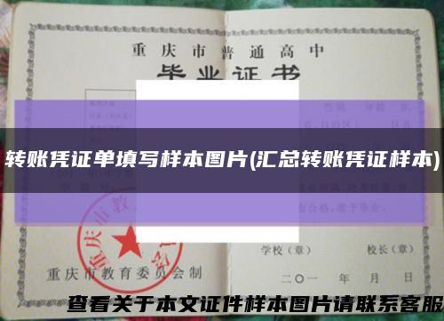 转账凭证单填写样本图片(汇总转账凭证样本)缩略图
