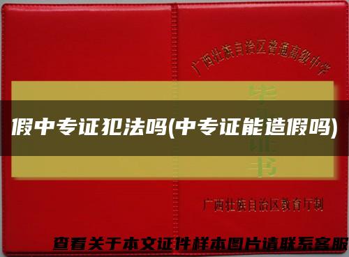 假中专证犯法吗(中专证能造假吗)缩略图