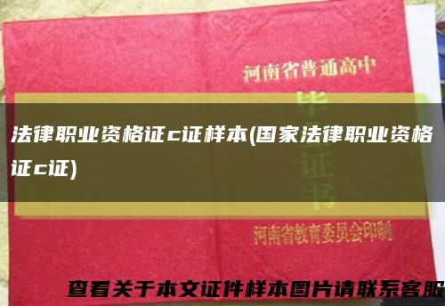 法律职业资格证c证样本(国家法律职业资格证c证)缩略图