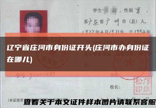 辽宁省庄河市身份证开头(庄河市办身份证在哪儿)缩略图