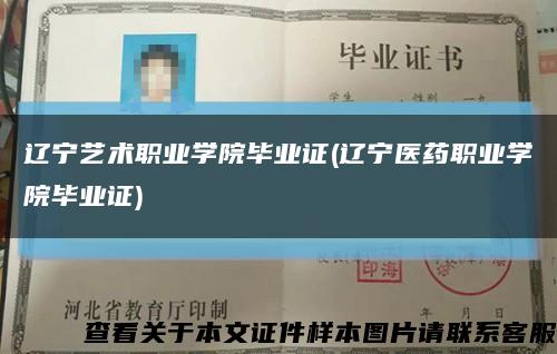 辽宁艺术职业学院毕业证(辽宁医药职业学院毕业证)缩略图