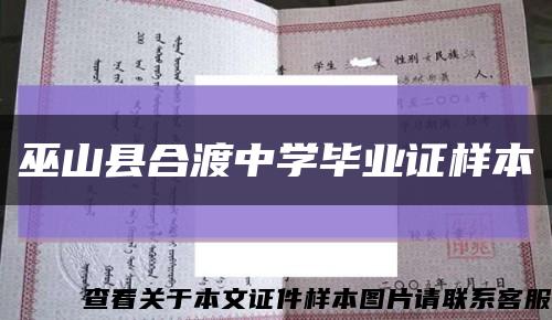 巫山县合渡中学毕业证样本缩略图