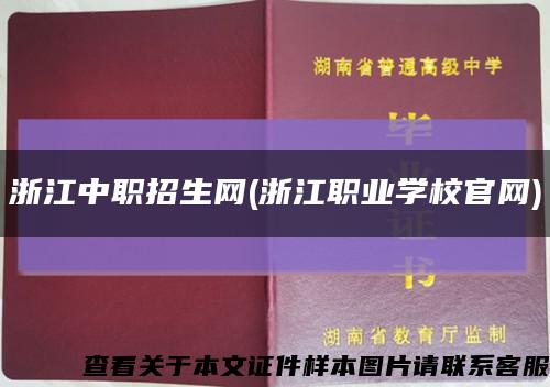 浙江中职招生网(浙江职业学校官网)缩略图
